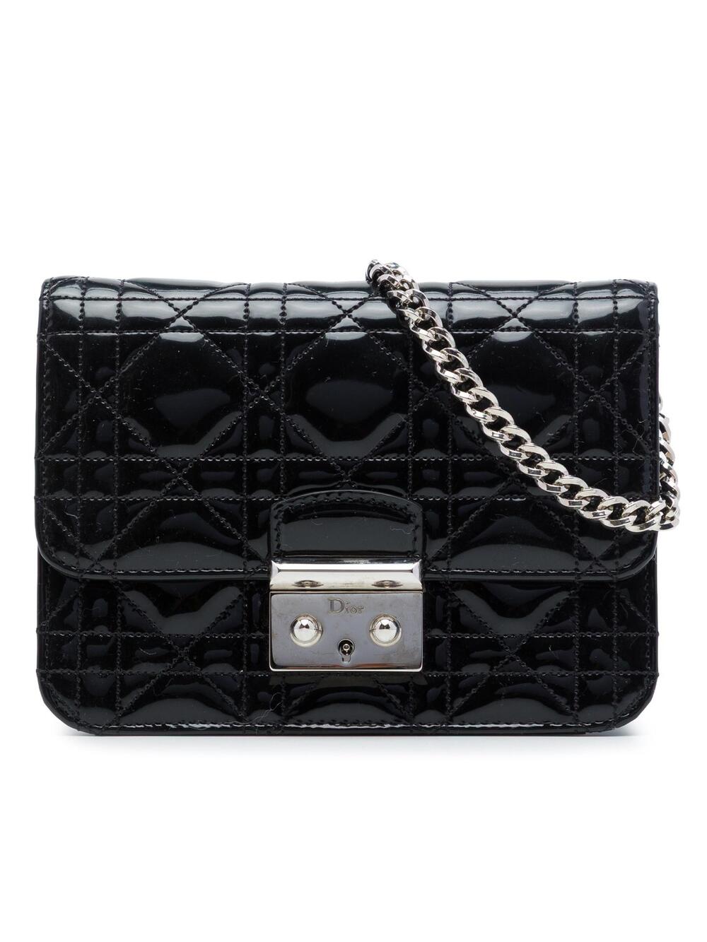 Dior Mini Patent Cannage Miss Pouch #359738D10B